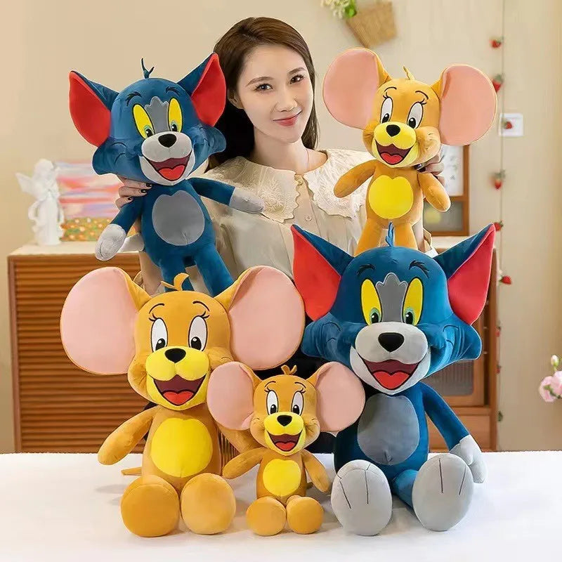 Tom And Jerry Plush Toy Cartoon Movie Cat Tuffy Nibbles Mouse Plushies Stuffed Animals Soap Action Figure Studio Doll Toys