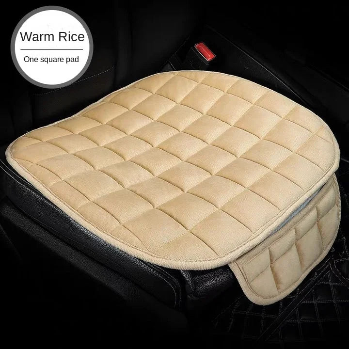 Car Seat Cushion Winter Plush Single Piece Short Plush Seat Cushion Three Piece Set for Thickening and Warming in the Car Rear S