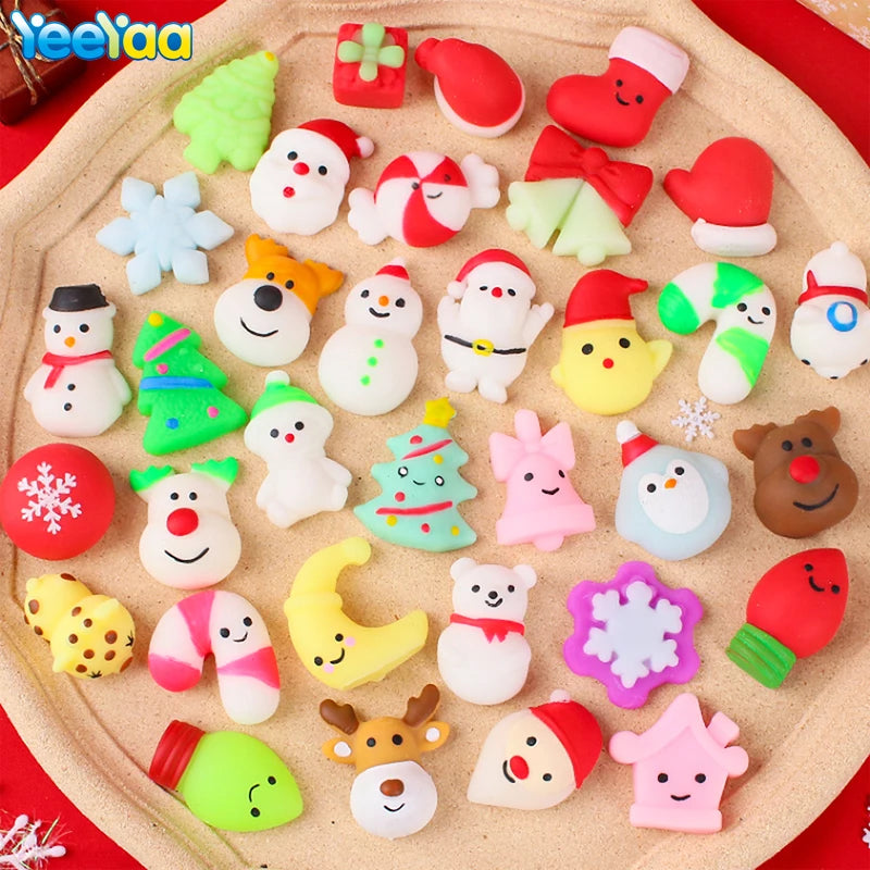 100Pcs Mochi Squishy Toys - Kawaii Animals Stress Relief Fidget Gift