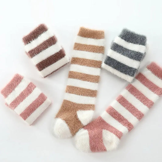 Fashion Autumn Winter Long Socks Warm Plush Infant Toddler Knee Socks Cold Proof Thickned Stockings