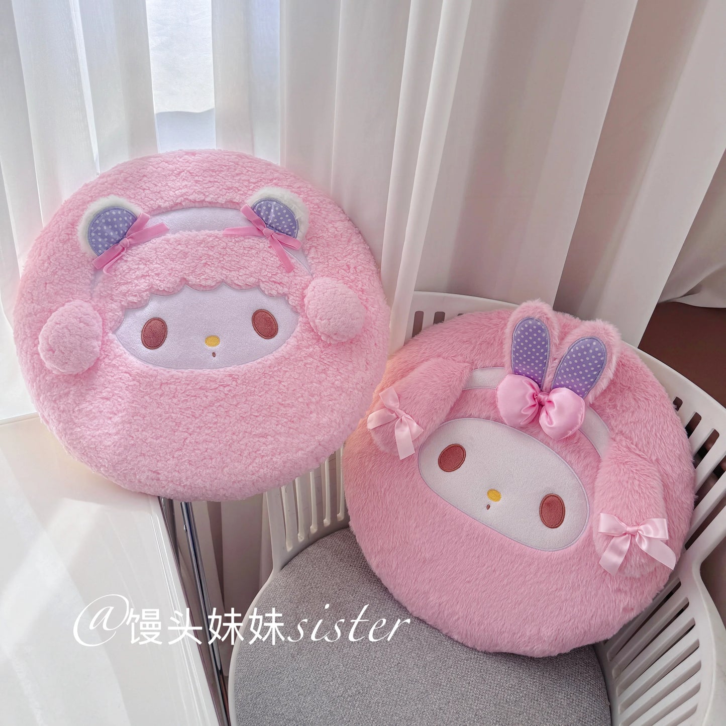 Sanrio Cartoon Memory Foam My Melody Seat Cushion Kawaii My Sweet Piano Sitting Cushion Chair Back Cushion Non-slip Girl