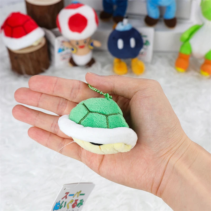 Kawaii Mario Luigi Plush Toys Keychain Koopa Troopa Bob-omb Yoshi Shy Guy Toad Triple Banana Anime Stuffed Peluche Dolls Pendant