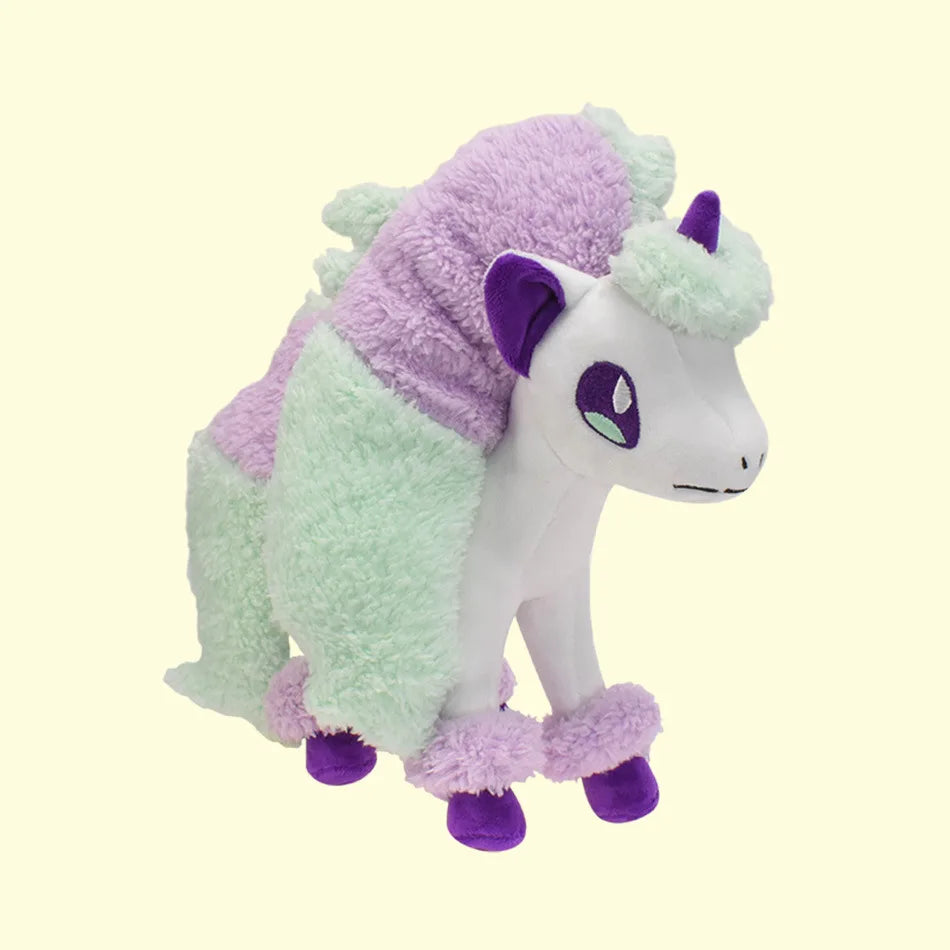 Pokemon Rainbow Little Fire Horse Evolution Edition Galer Little Fire Horse Purple Unicorn Yellow Flame Horse Plush Doll Childre