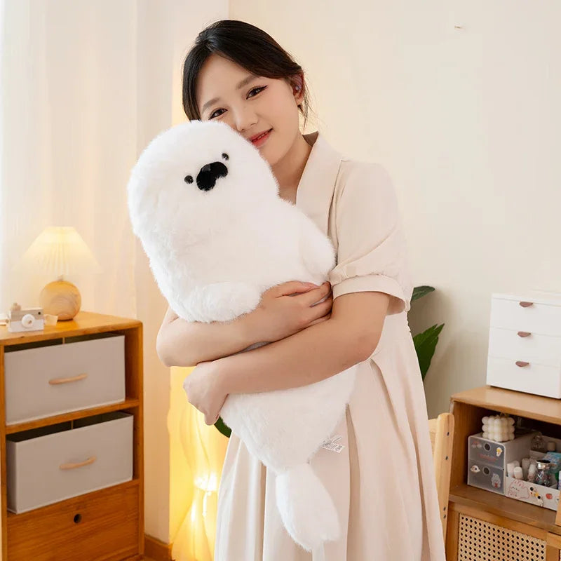 Lovely Sea Lion Seal Plush Toy Stuffed Animal Sea Otter Soft Doll Sleeping Pillow Sofa Cushion Cute Christmas Birthday Gift