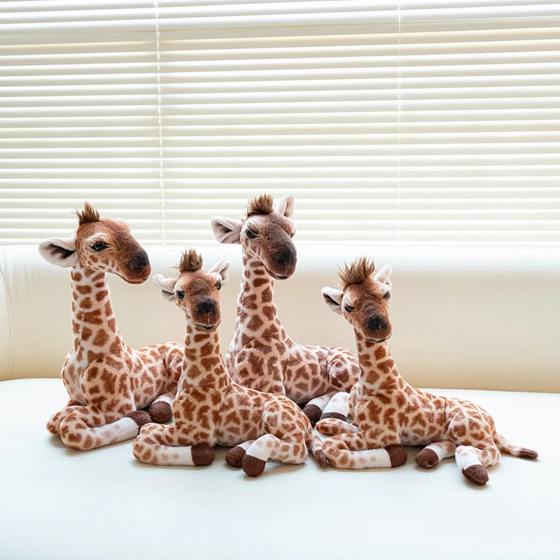 25/30cm Plush Pillow Stuffed Doll Lovely Real Life Giraffe Christmas Gift Kawaii Room Decoration Big Size