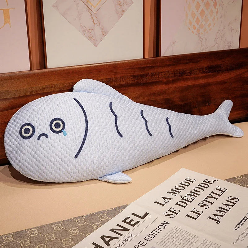 1pc 160cm Simulation Giant Fish Plush Toys Stuffed Soft Animal Carp Plush Pillow Creative Sofa Pillow Cushion Funny Gift Kids