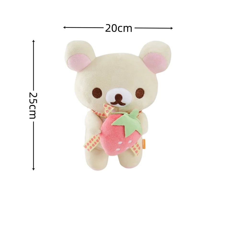 52cm Rilakkuma Plush Teddy Bear Stuffed Doll Kawaii Bear Room Decor Plushies Lovely Animal Toys Hobbies Xmas Gift For Kids