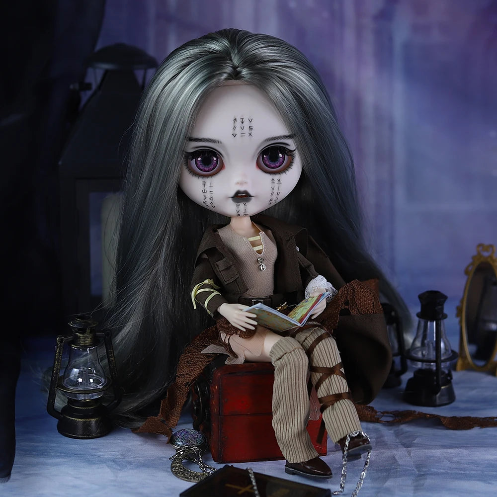 ICY DBS Blyth 1/6 doll hand-painted set ritual shape dark style black eyelids long eyelashes sleepy eyes doll set SD