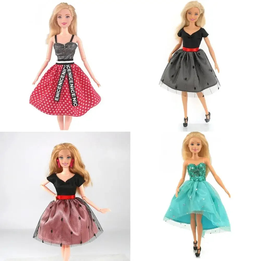 Doll Clothes Fashion Outfit Dress Compatible for 30cm Doll Accessories Christmas Birthday Toy for Girls