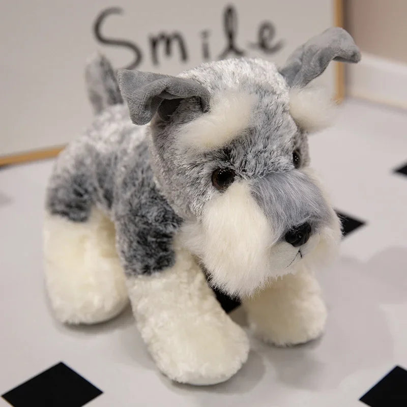 Cute Plush Dog Toy High Quality White Schnauzer Doll About 22/30/40cm Plush Birthday Gift