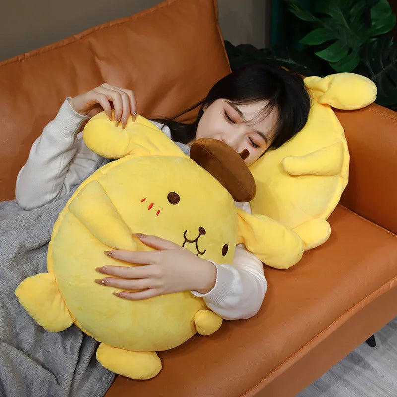 40cm Pompompurin Plush Toys Anime Peripherals Lovely Soft Stuffed Animal Pillow Room Decor Doll Kawaii Children Birthday Gifts