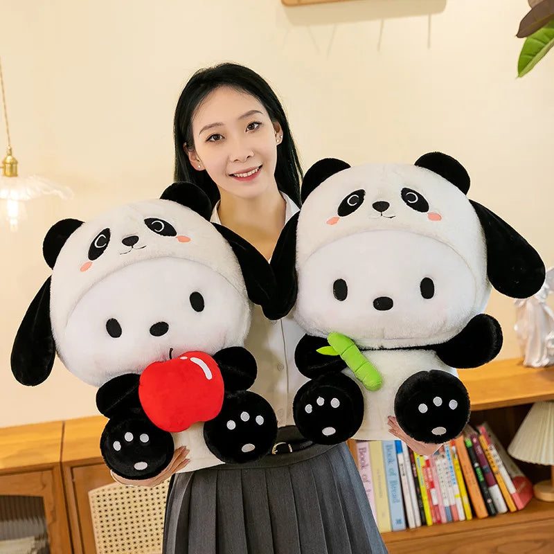 Sanrio Pachacco Plush Doll Panda bamboo Series 40cm Cute Cartoon Plush Toy Deco Soft Sleeping Throw Pillow Kid Birthday Gift