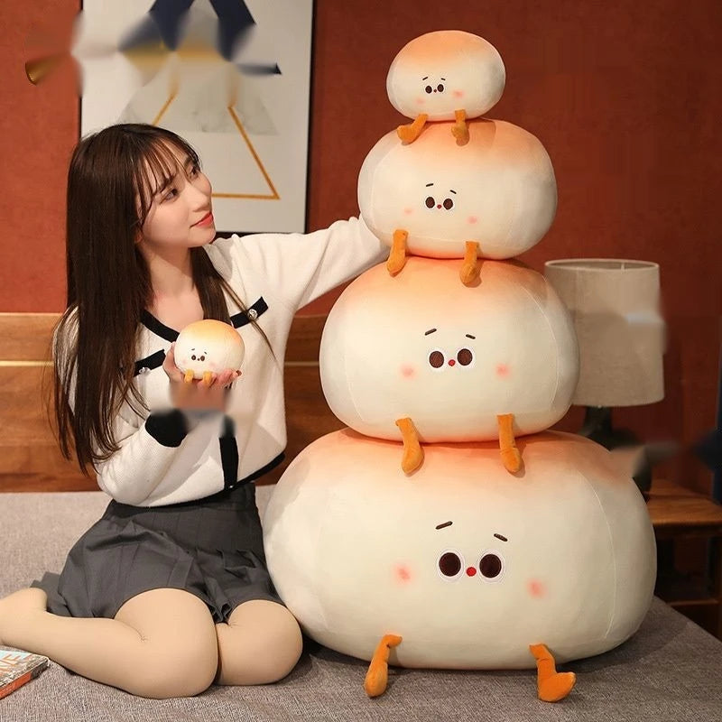 Super Soft Plush Toys Imitation Food Bread Room Sofas Steamed Bun Super Soft Pillows Cushion Christmas Holidays Gifts Toys Dolls