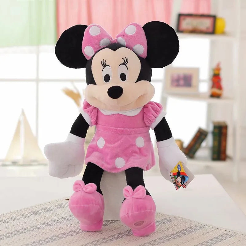 Disney Cartoon Plush Toys 30/40cm Miaomiao House Minnie Mickey Pluto Creative Plush Doll Goofy Wedding Gift New Year Mascot