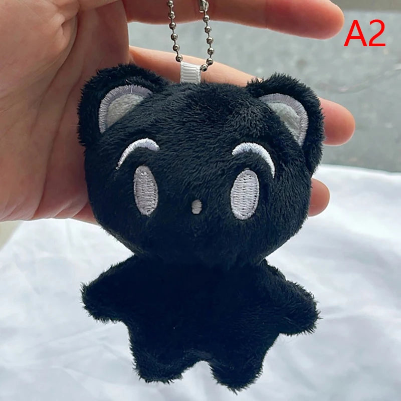 1pc Kpop Cartoon Cheetah Lee Doyoung Mark Same Plush Keyrings Q Styles Mini Gomdo Lee Taeyong Keychains Key Rings Bag Pendants