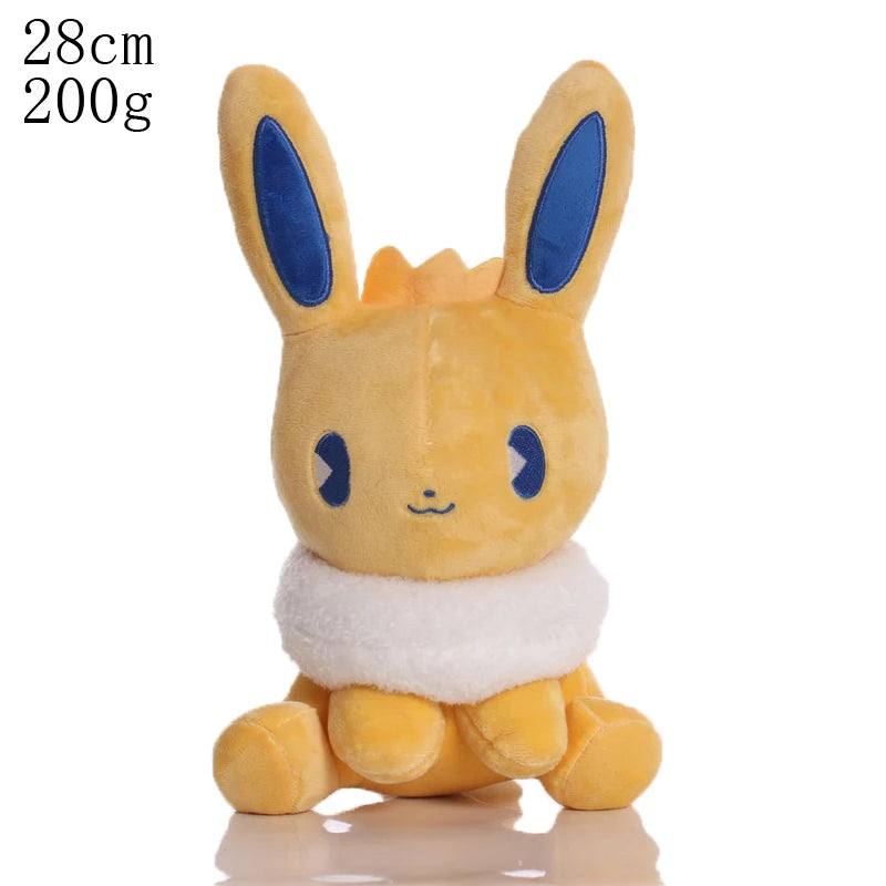 Newest Pokemon 70 Types Elf Plush Pikachu Toys Elekid Lucario Celebi Stuffed Doll Sprigatito Fuecoco Quaxly Plushies Xmas Gifts