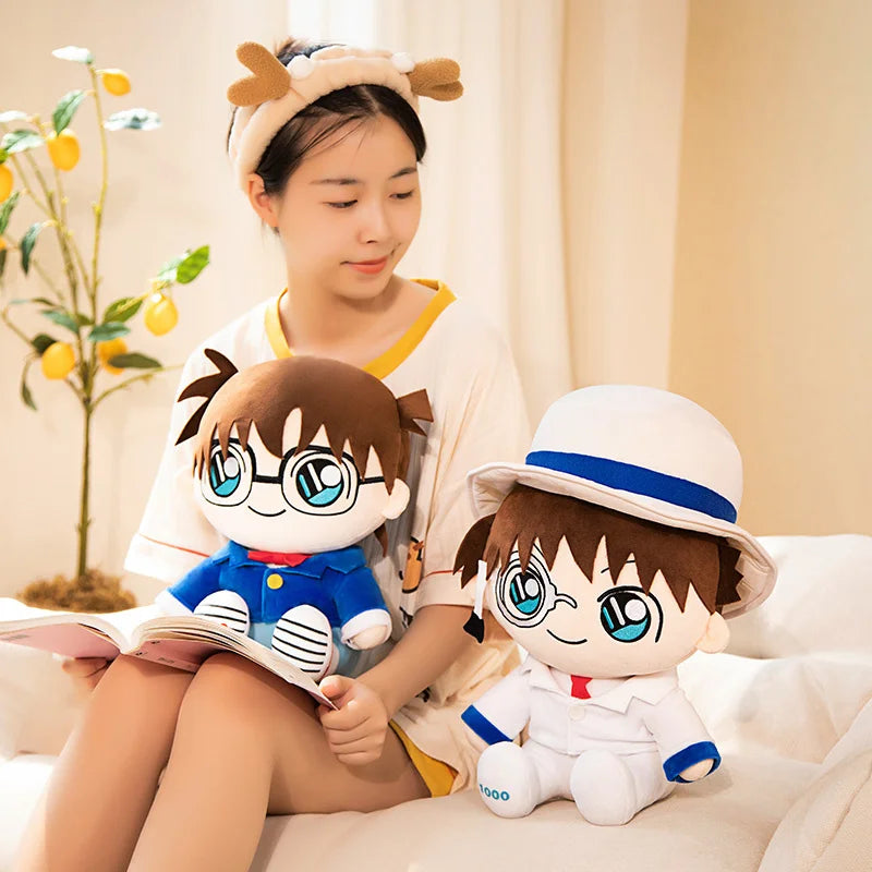 Cartoon Anime Detective Conan Plush Stuffed Toy Doll Cosplay Decoration Ornament Cute Baby Child Girlfriend Birthday Gift