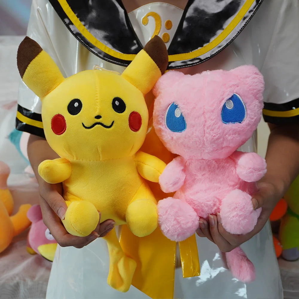 25cm Pokemon Plush Doll Toys Kawaii Anime Pikachu Elf  Charmander Plush Dolls Soft Stuffed Pokémon Dolls Toy Gift For Kids