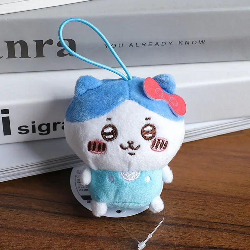 Chiikawa Plush Anime Peripherals USAGI Cute Car Keychain Girly Heart Children Hachiware School Bag Pendant Holiday Gift