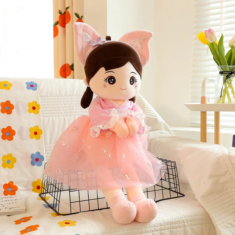 40-110CM Lovely Princess Girls Doll Plush Toys Soft Flower Skirt Spring Cute Children Toy Christmas Birthday Gift Toys for Girls