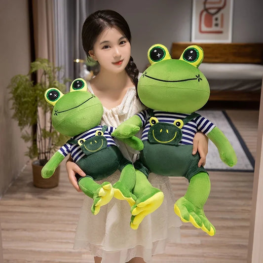 Cute Stuffed Frog Plush Toy Soft Animal Big Eyes Frogs Anime Doll Baby Hug Pillow Children Kawaii Christmas Birthday Gifts