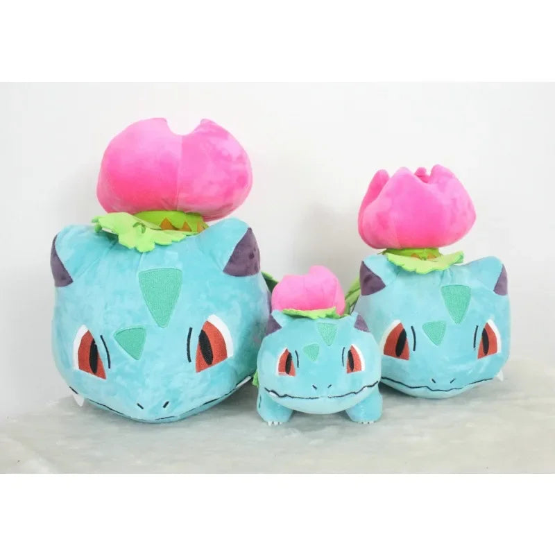 Venusaur Plush Doll Toy Ivysaur Monster Pokémon Mythical Frog Flower Mythical Frogweed Doll Girls POKEMON Gift Plush Toy