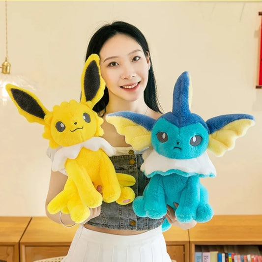 Vaporeon Jolteon Large Plush Toys Aquali Doll Cute Ornament Stuffed Plushie Pillow Pokémon Gift for Children