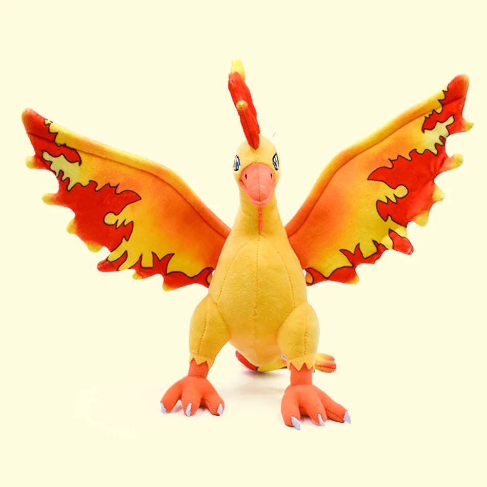 Moltres Plush Toys Pokemon Plush Stuffed Doll Cartoon Big Bird Peluche Christmas Present for Kids Gift