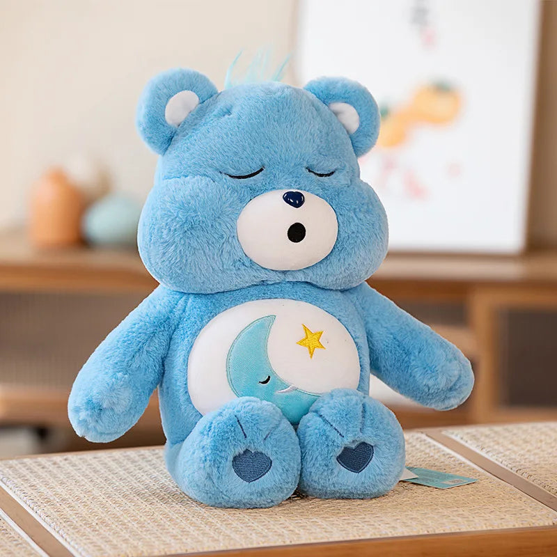 Miniso 40cm Care Bear Kawaii Plush Birthday Sharing Sunshine Love Grumpy Lucky Bear Toy Animation Doll Pillow Gift for Kids Girl