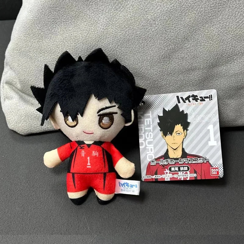 2024 New 10cm Anime Plush Toy Tobio Kageyama Shoyo Hinata Kuroo Tetsurou Mini Stuffed Toys Pendant Kids Gift