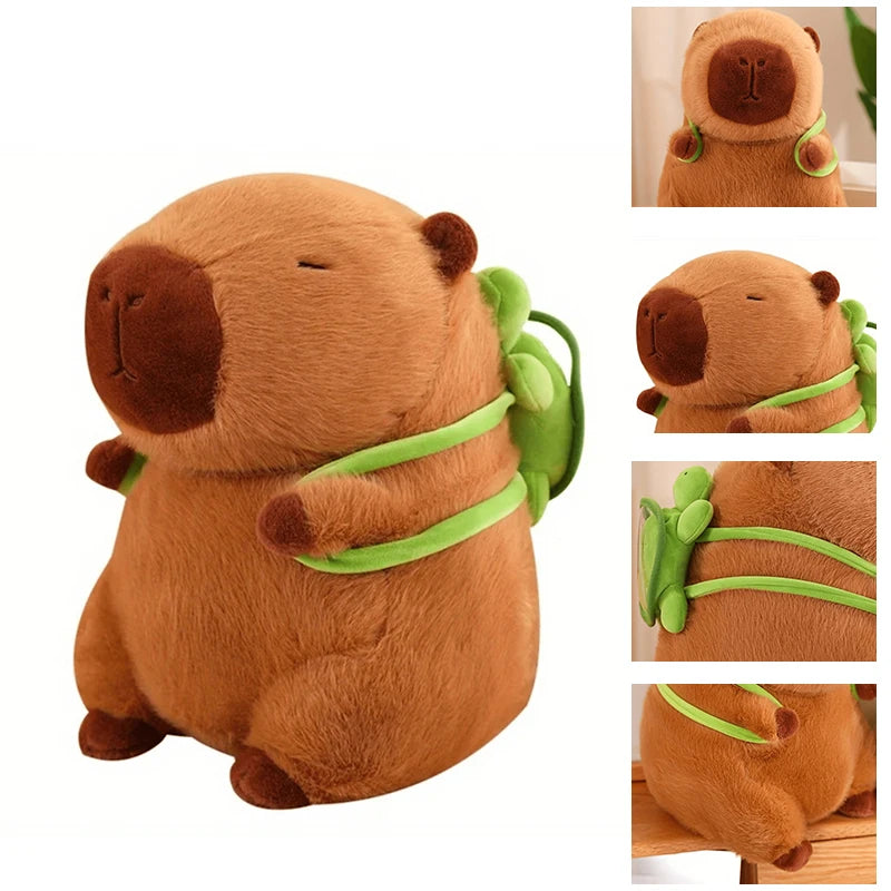 1PC Cute Turtle Backpack Capybara Plush Toy Stuffed Animals Soft Doll Kids Toys Birthday Gift Backpack Bear Toy Lucky Gift