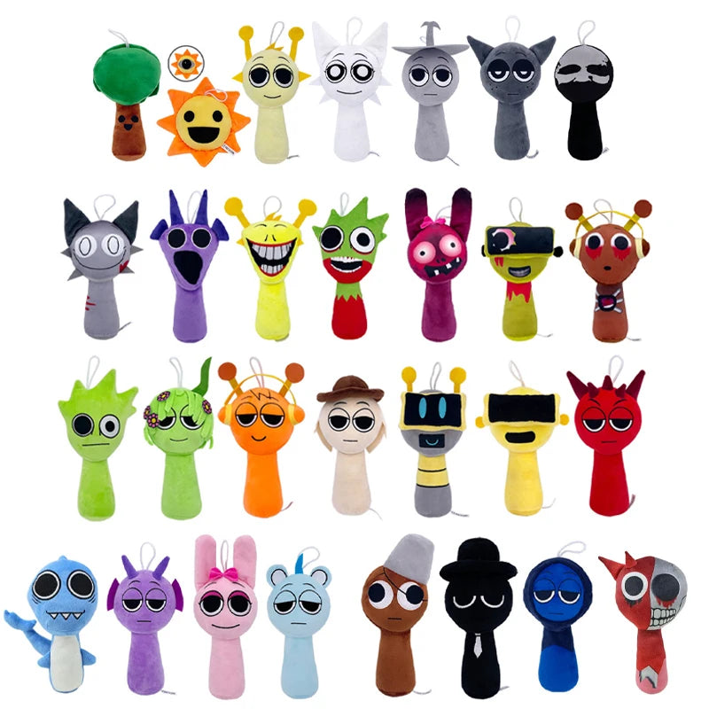 Sprunki Plush Toys Sprunki Incredibox Plush Doll Anime Game Role Cartoon Stuffed Pillow Doll Christmas Gifts Plush Toy for Kids