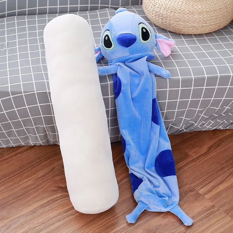 Big Size Long Stitch Plushies Stuffed Anime Lilo & Stitch Cartoon Sleeping Pillow Sofa Bed Comfortable Cushion Washable Gifts