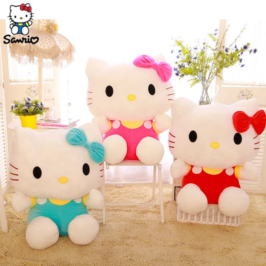 Sanrio Hello Kitty Stuffed Toys Cute Y2k Hello Kitty Plush Toys Pillow Birthday Gifts Plushies Children Dolls For Girl Kids