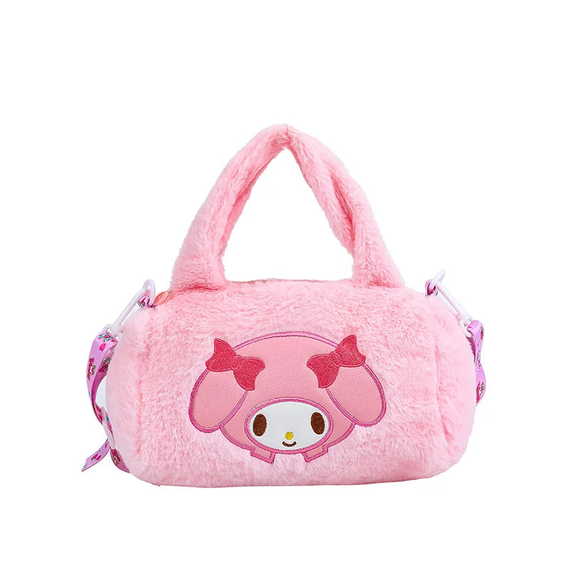 Sanrio Oumei Leti Strawberry Bear Kuromi Plush Bag Cute Shoulder Bag Cross body Bag Birthday Gift Girl Wholesale Special Offer