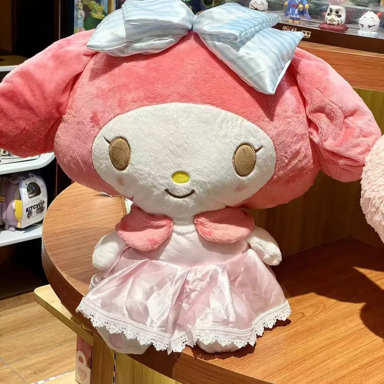 Sanrio Cartoon Anime Figure Japanese Cute My Melody My Sweet Piano Large Plush Doll Pillow Sheep Melody Schoolbag Xmas Kid Gift