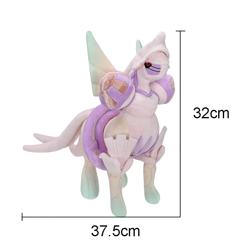 Mythica Pokemon Plush Mythical Dialga Form-changing Stuffed Doll Palkia Plushies Diamond And Pearl Series Toy Hobbies Kids Gift