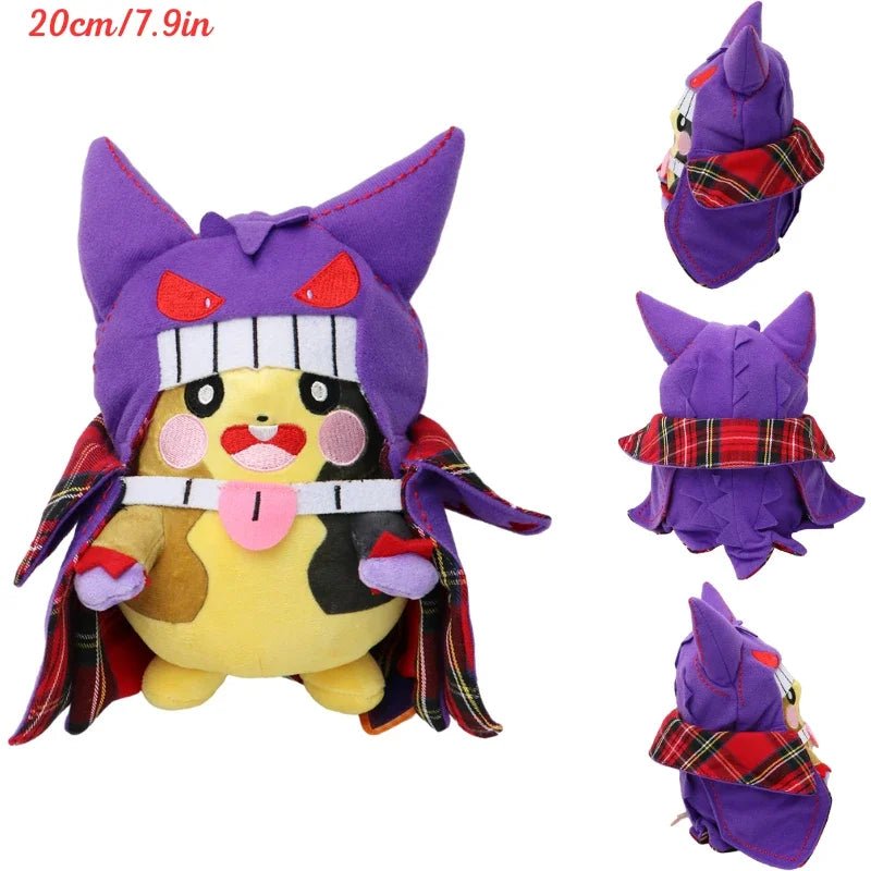 Pokemon Pikachu Cosplay Plush Toys Charizard Snorlax Garchomp Tyranitar Hydreigon Anime Eevee Lapras Morpeko Peluche Doll Gifts