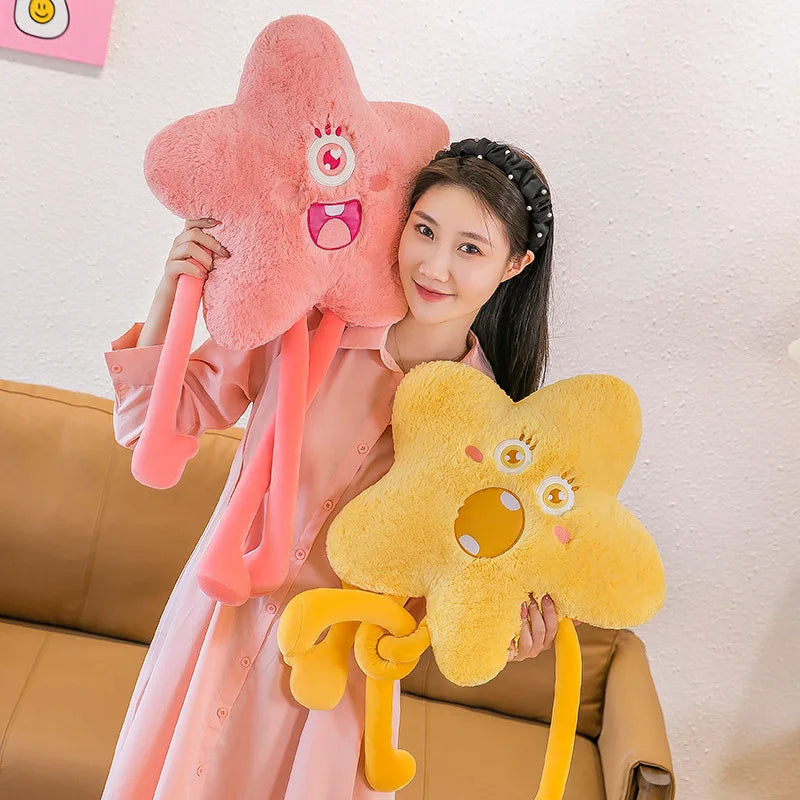 80cm Cuddly Long Legs Plush Stars Monsters Strange Throw Pillow Cushion Bed Doll Giant Plush Home Decor Girl Elegant Gift