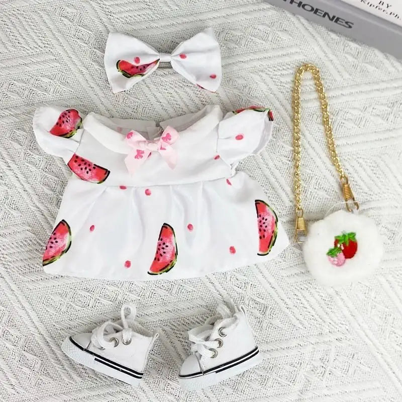 For Nommi clothes/ 20cm cotton doll outfit Baby Princess Skirt Doll Clothes