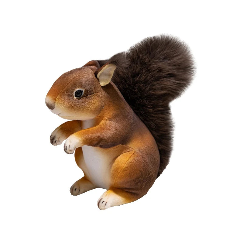 21/25cm Imitation Cute Squirrel Plush Toys Soft Stuffed Cartoon Animals Dolls Home Decoration For Birthday Gift