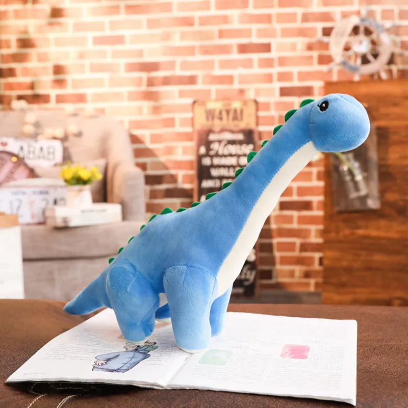 50/80cm Cuddly Dinosaur Tanystropheus Stuffed Toy Plush Dino Blue/Green/Pink Girls Boys Xmas Plushie Gift Birthday Brinqedos