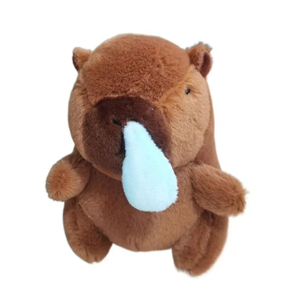 Multicolor Plush Capybara Keychain Cute Toy Cartoon Capybara Headgear Capybara Doll Accessories Guinea Pig Fluffty Animal Doll