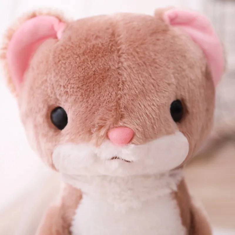 1pc 50cm Sweet Ferret Plush Toy Soft Stuffed Cartoon Animal Ferret Dolls Bedroom Home Decoration Toys Girls Christmas Gifts