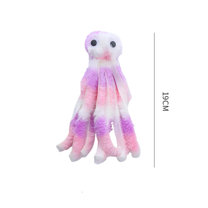 Cat toys Cute octopus plush toy cat interactive play toy  bite resistant teeth  pet supplies