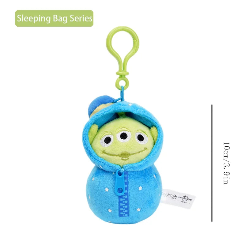 Disney Toy Story Alien Cute Kawaii Three Eyes Boy Plush Pendant School Bag Backpack Pendant Keychain Plush Toy Birthday Gift