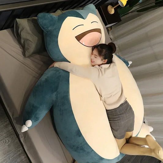 100/200cm Giant Snorlax Plush Pokemon Plush Toys Kawaii Soft Snorlax Leather Shell Plushie NO Filling Pillow Gifts for Boys