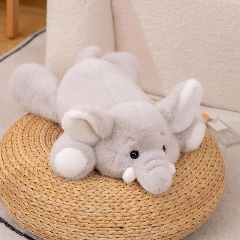 Stuffed Plush Elephant Interactive Snugging Doll Toy Pillow Elephant Plush Pillow Huggable Plushie For Toddler Kids Birthday