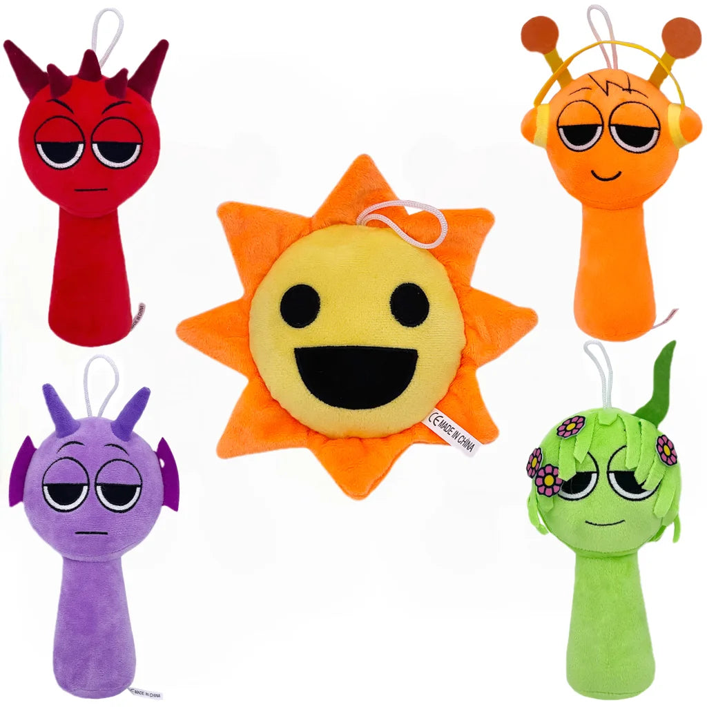 New Incredibox Sprunki Plush Game Deamond Dr. Harrison Qurst Wenda Gray Soft Doll Peripherals Cute Birthday Gift Toys Game Kids