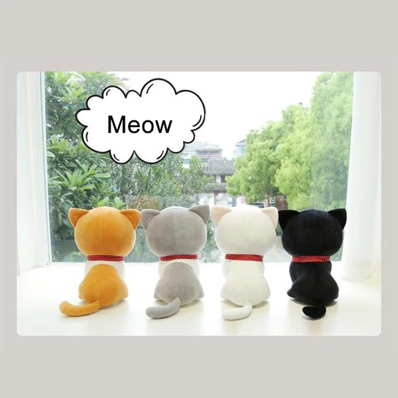 24CM Cute Cat Plush Doll Children Plush Toy Boys Girls Sleeping Stuffed Cat Plush Doll Gifts